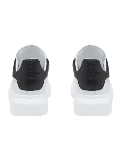 Alexander Mcqueen Oversized Crystal-embellished Sneakers In White