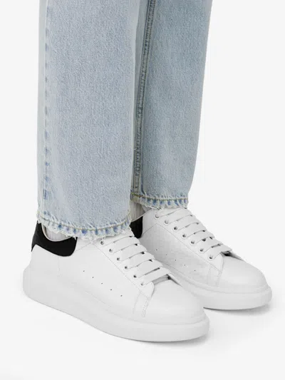 Alexander Mcqueen Oversized Crystal-embellished Sneakers In White