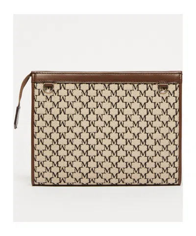 Max Mara Mmtrousses Logo Plaque Zip-up Wallet In Nude