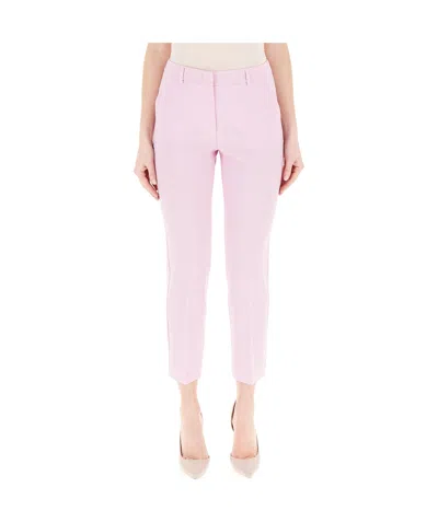 Weekend Max Mara Casual Pants With Belt Loops In Pink
