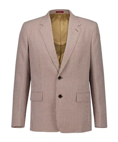 Gucci Gingham-pattern Blazer In Multi