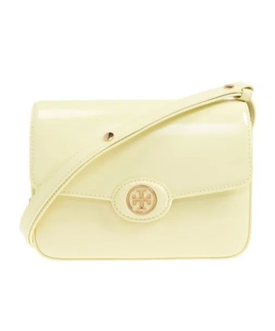 Tory Burch Robinson Spazzolato Convertible Shoulder Bag In Nude