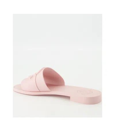 Moncler Bell Slip-on Sliders In Pink