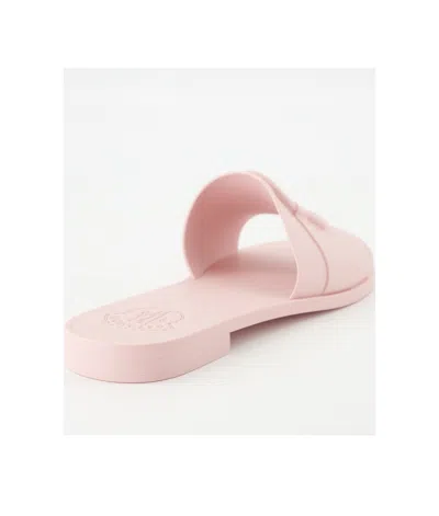 Moncler Bell Slip-on Sliders In Pink