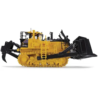 First Gear Komatsu D475a-8 With Ripper 1 By 50 Scale Diecast Model Dozer, Yellow
