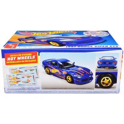 Amt Skill 1 Snap Model Kit 1997 Dodge Viper Gts Hot Wheels 1-25 Scale Model Car