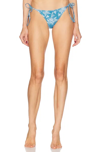 Solid & Striped The Iris Reversible Bikini Bottoms In Classic Toile