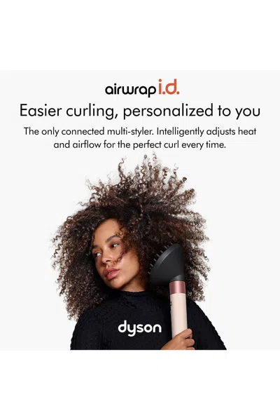 Dyson Airwrap I. D. Multi-styler And Dryer Curly+coily Ceramic Pink/rose Gold In Black