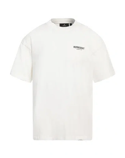 Represent Graphic Print Crew Neck T-shirt In White