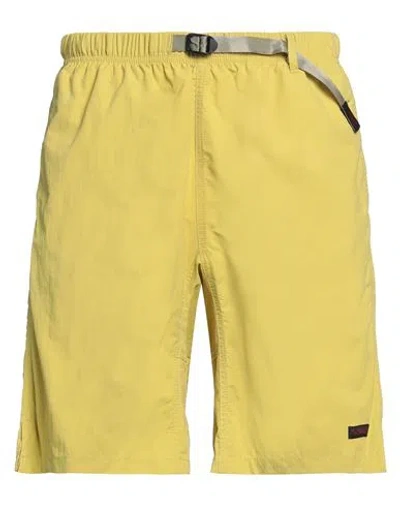 Gramicci Man Shorts & Bermuda Shorts Yellow Size Xl Nylon In Yellow