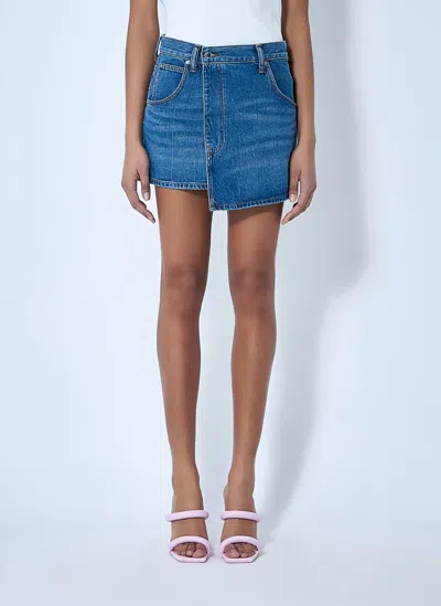 Alexander Wang Mini Skirt In Blue