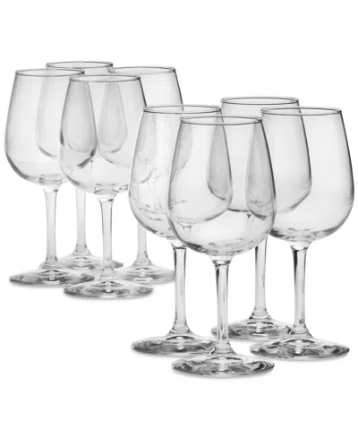 Arch Studio Stemmed Wine Glasses, Set Of 8, Exclusively At Macy's In Clear