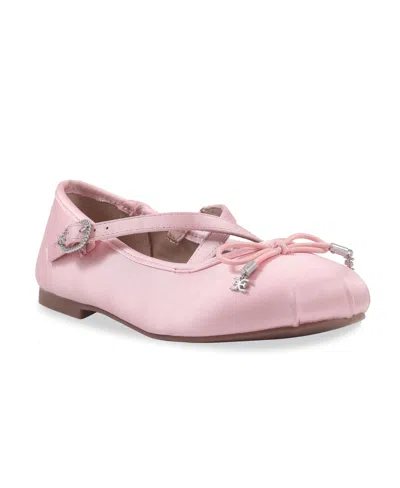 Sam Edelman Little And Big Girls Felicia Crosstrap Ballet Flat In Blush