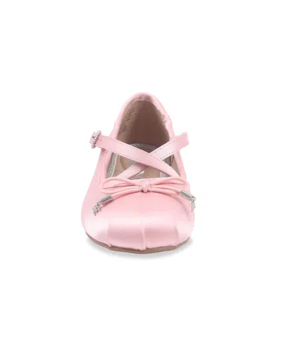 Sam Edelman Little And Big Girls Felicia Crosstrap Ballet Flat In Blush