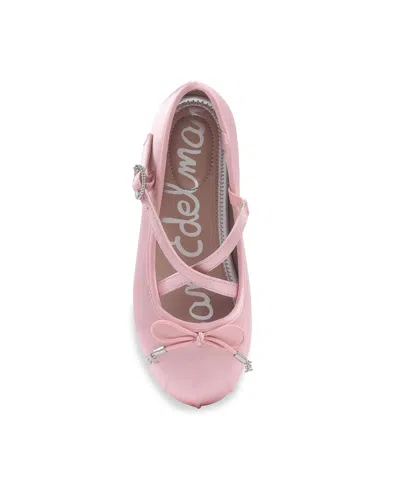 Sam Edelman Little And Big Girls Felicia Crosstrap Ballet Flat In Blush