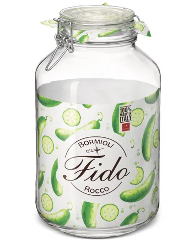 Bormioli Rocco Fido 135.25-oz. Glass Jars, Set Of 6 In Clear