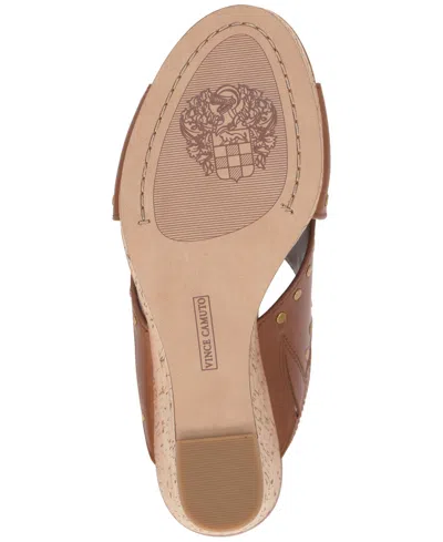 Vince Camuto Women's Ellna Wedge Sandals In Caramello Brown