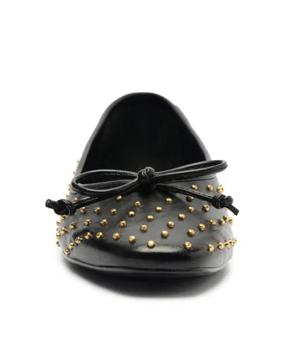Schutz Arissa Flat In Black Stud