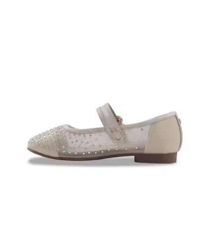 Sam Edelman Little And Big Girls Maeve Fade Mary Jane Flat In Champagne