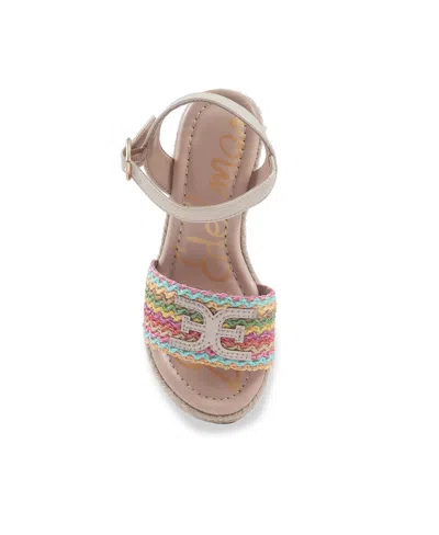 Sam Edelman Little And Big Girls Lucia Band Espadrille Wedge Sandals In Multi