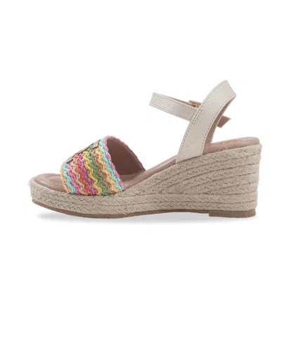 Sam Edelman Little And Big Girls Lucia Band Espadrille Wedge Sandals In Multi