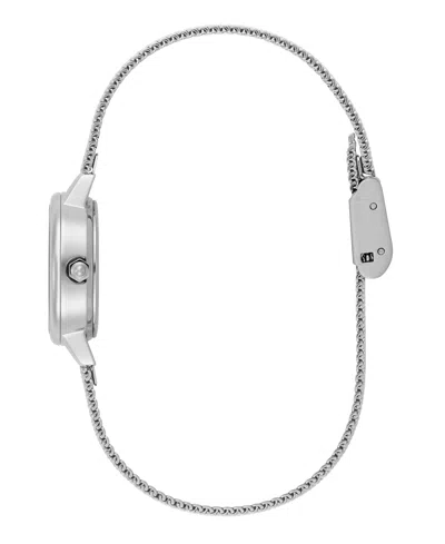 Olivia Burton Women's Mini Classic Silver Tone Stainless Steel Mesh Bracelet Watch, 23mm