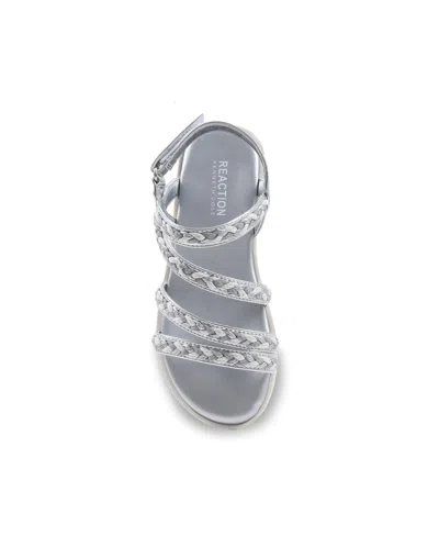 Kenneth Cole Reaction Little And Big Girls Lotus Rina Gladiator Sandals In Cream