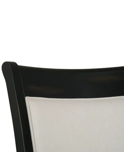 Macy's Daria Upholstered Back Side Chair, Created For  In Black