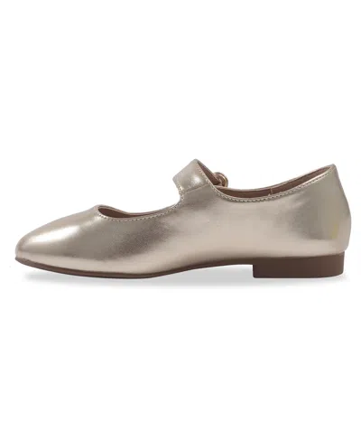 Sam Edelman Little And Big Girls Maeve Michaela Mary Jane Flat In Gold