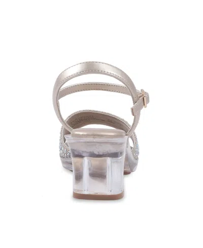 Kenneth Cole Reaction Little And Big Girls Cinderella Shine Almond Toe Heels In Gold