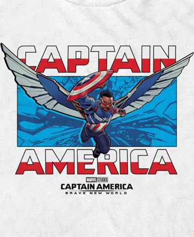 Marvel Men's Sam Captain America Short Sleeve T-shirt In White
