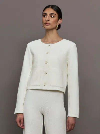 Lune Moon Classic Short Jacket In Marshmellow