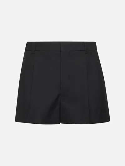 Gucci Twill Bermuda Shorts Featuring Front Pleats