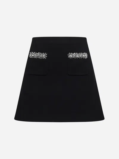 Self-portrait Self Portrait Skirt With Shimmering Crystals