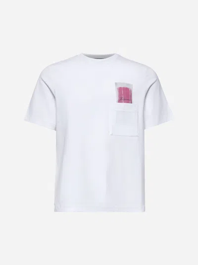 Jacquemus Classic Crew Neck T-shirt With Transparent Chest Pocket