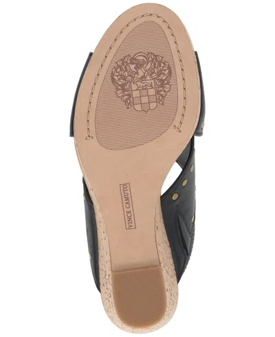 Vince Camuto Women's Ellna Wedge Sandals In Black