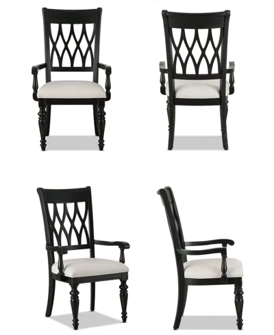 Macy's Daria 4-pc. Side Chair Set, Created For  In Black