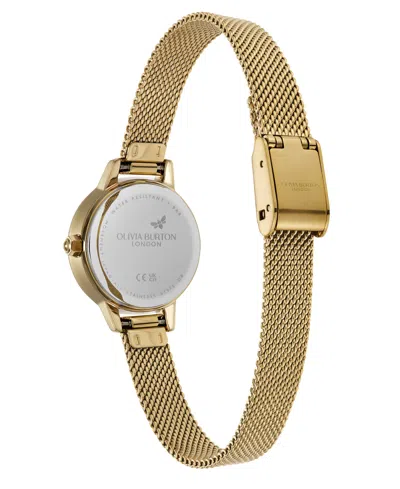 Olivia Burton Women's Mini Classic Gold Tone Stainless Steel Mesh Bracelet Watch, 23mm