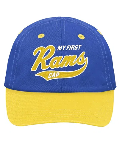Outerstuff Infant Boys Royal And Gold Los Angeles Rams My First Tail Sweep Slouch Flex Hat In Royal,gold