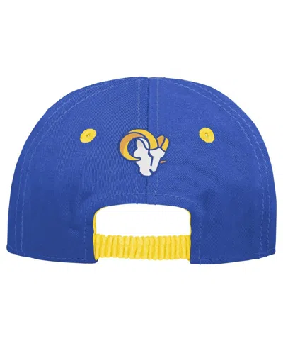 Outerstuff Infant Boys Royal And Gold Los Angeles Rams My First Tail Sweep Slouch Flex Hat In Royal,gold