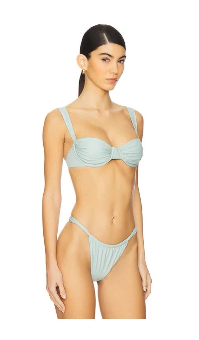 Belle The Label Oracle Bikini Top In Moss