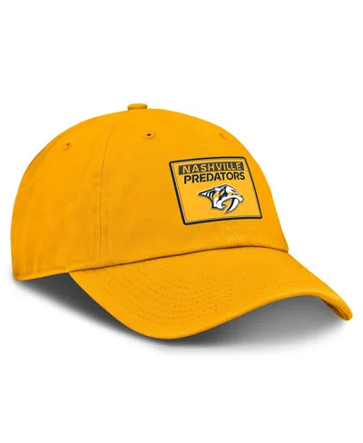 Fanatics Men's Gold Nashville Predators Authentic Pro Prime Adjustable Hat In Gold