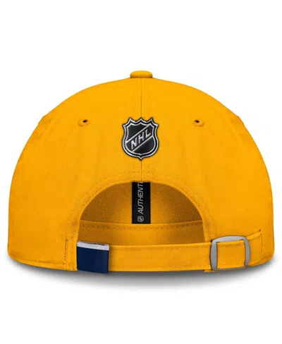 Fanatics Men's Gold Nashville Predators Authentic Pro Prime Adjustable Hat In Gold