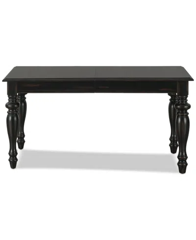Macy's Daria Rectangular Dining Table, Created For  In Black