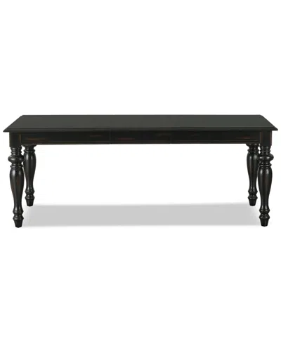 Macy's Daria Rectangular Dining Table, Created For  In Black