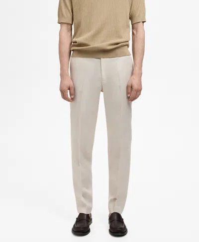 Mango Men's Super Slim-fit Tailored Trouser Pants In Neutral