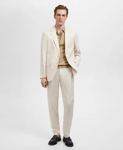 Mango Men's Super Slim-fit Tailored Trouser Pants In Neutral