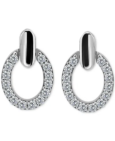Giani Bernini Cubic Zirconia Round Earrings (1-1/2 Ct. T.w.) In 18k Gold Over Sterling Silver (also Available In S In Silver
