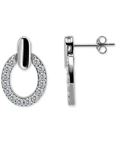 Giani Bernini Cubic Zirconia Round Earrings (1-1/2 Ct. T.w.) In 18k Gold Over Sterling Silver (also Available In S In Silver