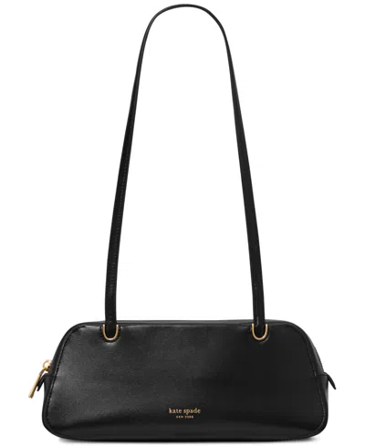 Kate Spade New York Grace Fine Grain Leather Shoulder Bag In Black